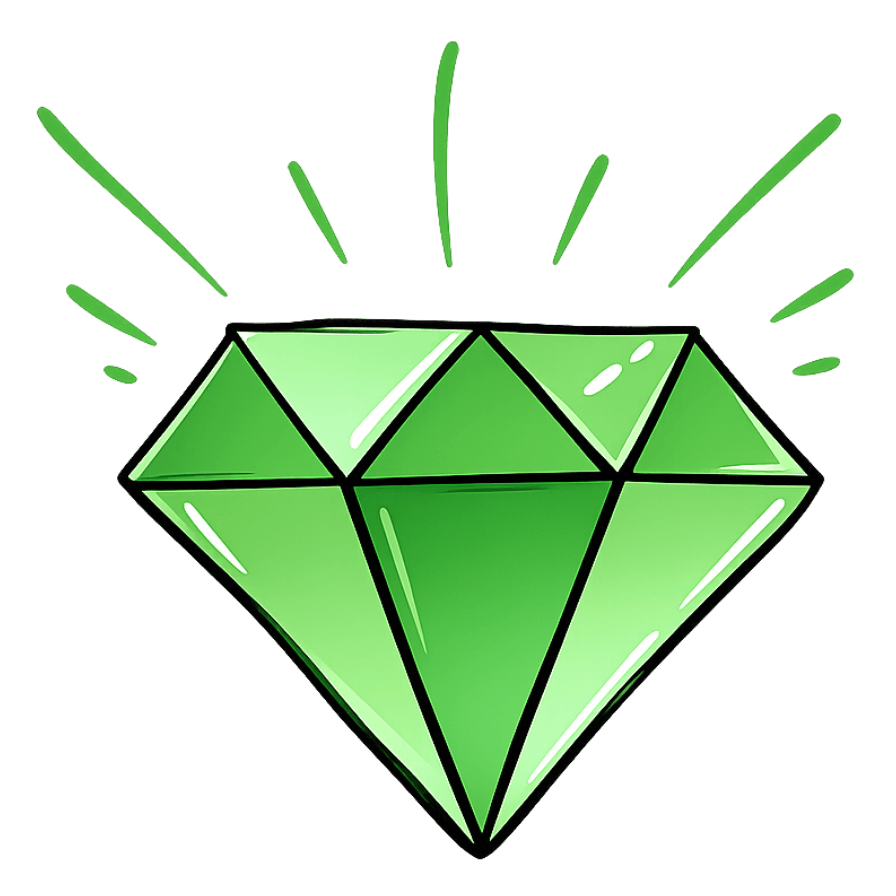 Diamant groen